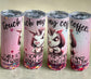 “Touch My Coffee” Grumpy Unicorn 20oz Double Wall Stainless Steel Tumbler