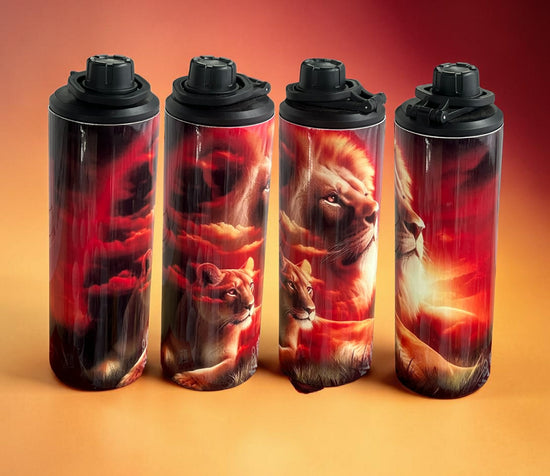 Lion 20oz Double Wall Stainless Steel Tumbler