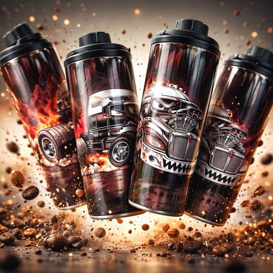 Semi-Truck 20oz Double Wall Stainless Steel Tumbler