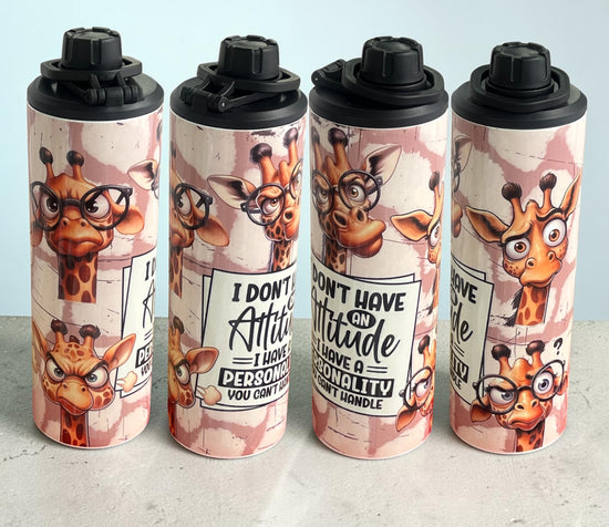 Giraffe 20oz Double Wall Stainless Steel Tumbler