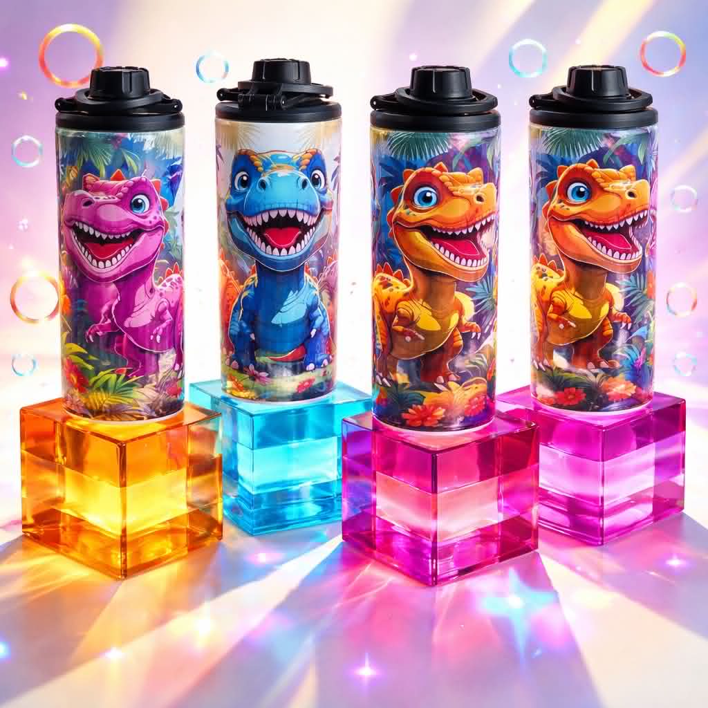 Cartoon Dinosaurs 20oz Double Wall Stainless Steel Tumbler