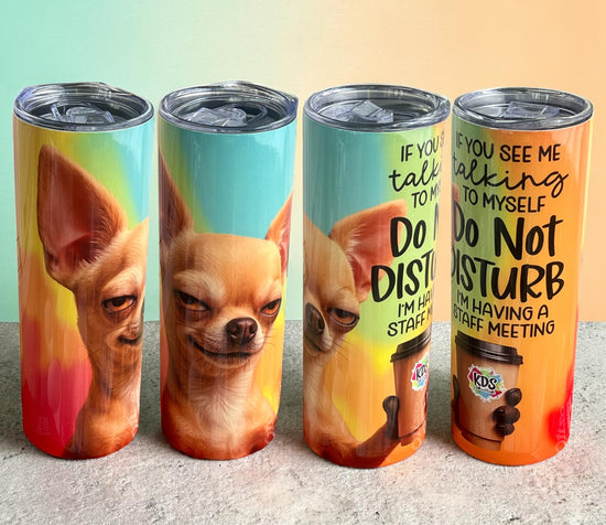 Chihuahua With Verse 20oz Double Wall Stainless Steel Tumbler