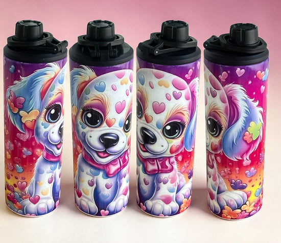 Colourful Cartoon Puppy 20oz Double Wall Stainless Steel Tumbler