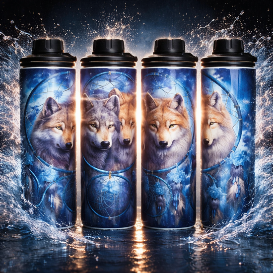 Wolves 20oz Double Wall Stainless Steel Tumbler