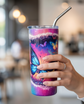 Blue Butterfly 20oz Double Wall Stainless Steel Tumbler