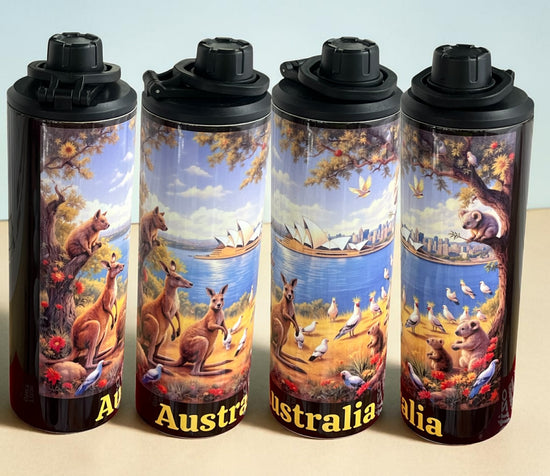 Australian Wildlife and landmarks 20oz Double Wall Stainless Steel Tumbler